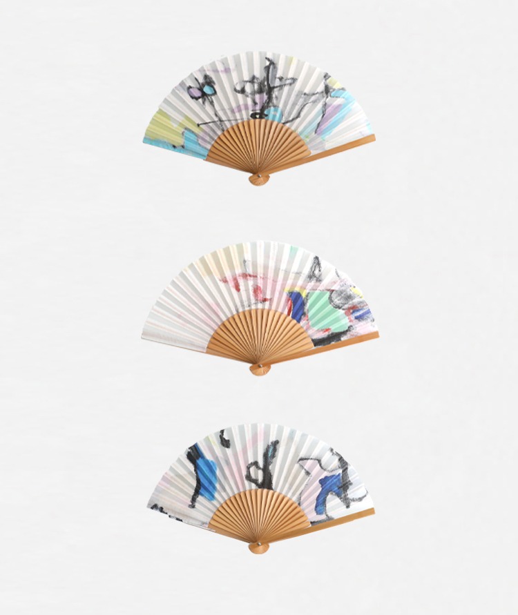 마이큐 부채집 세트 MYQ Folding Fan And Case Set [시원한 바다 위로 불어오는 따스한 바람이 내가 살아있음을 알려준다.]