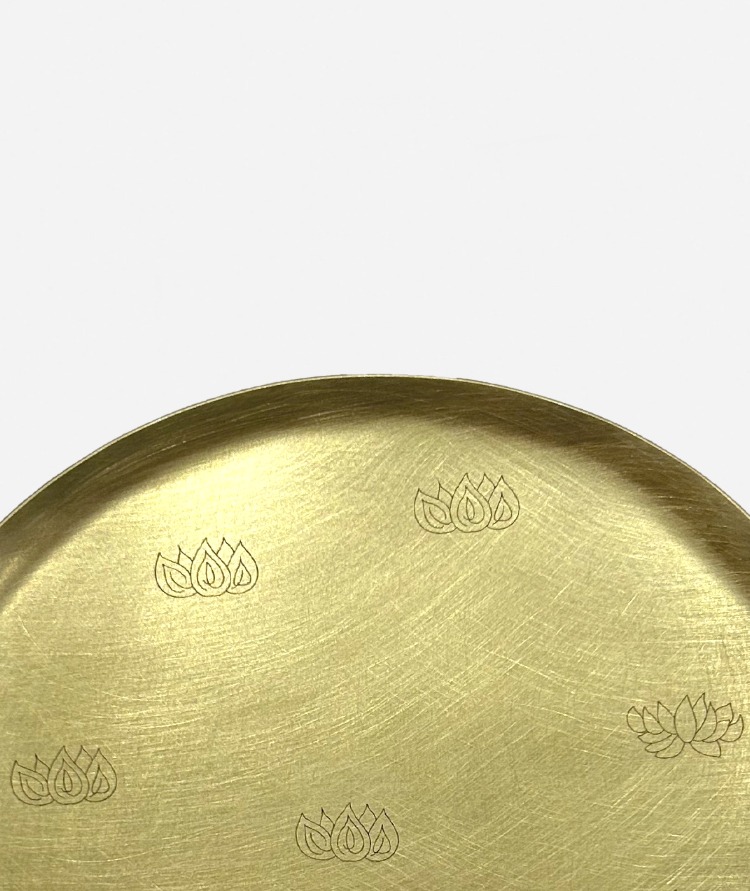 연꽃 황동 접시 Lotus Brass Plate
